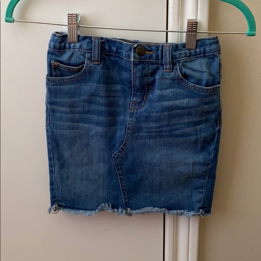 PEEK denim cutoff skirt 8